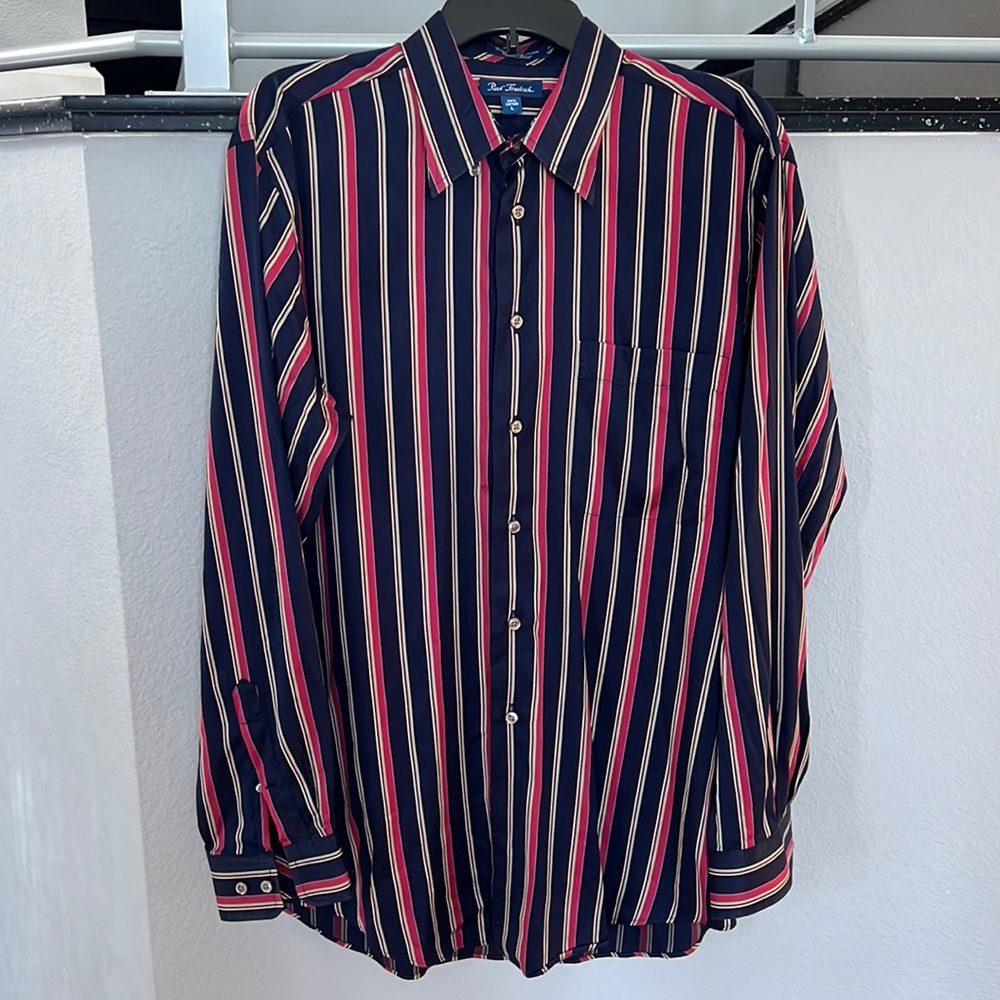 Paul Fredrick shirt size L NWOT